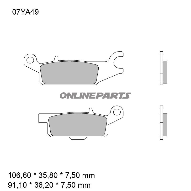 BREMSEKLODSER SINTRET OFF-ROAD SD BREMBO Alternativ: 7321227