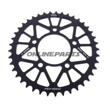 BAGESTE TANDHJUL ALUMINIUM 41 TANDAFSTAND 520 SORT JT INDVENDIG DIAMETER 076 BOLTAFSTAND 100