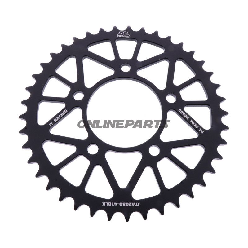 BAGESTE TANDHJUL ALUMINIUM 41 TANDAFSTAND 520 SORT JT INDVENDIG DIAMETER 076 BOLTAFSTAND 100