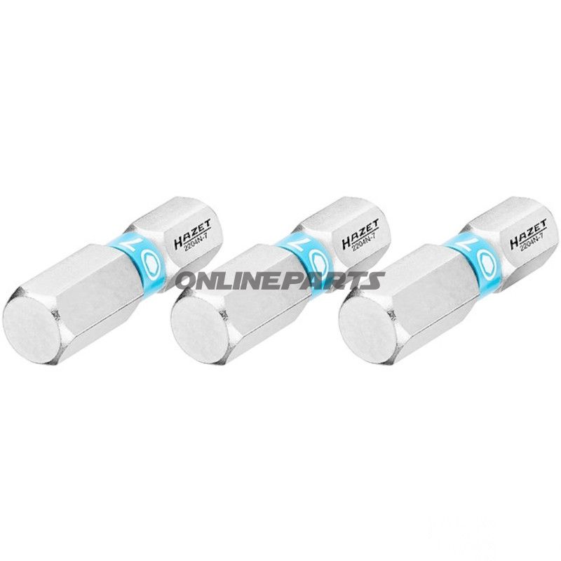 BIT INDEN 7 1/4Z 3 STK 25 mm 1/4Z=6,3 mm