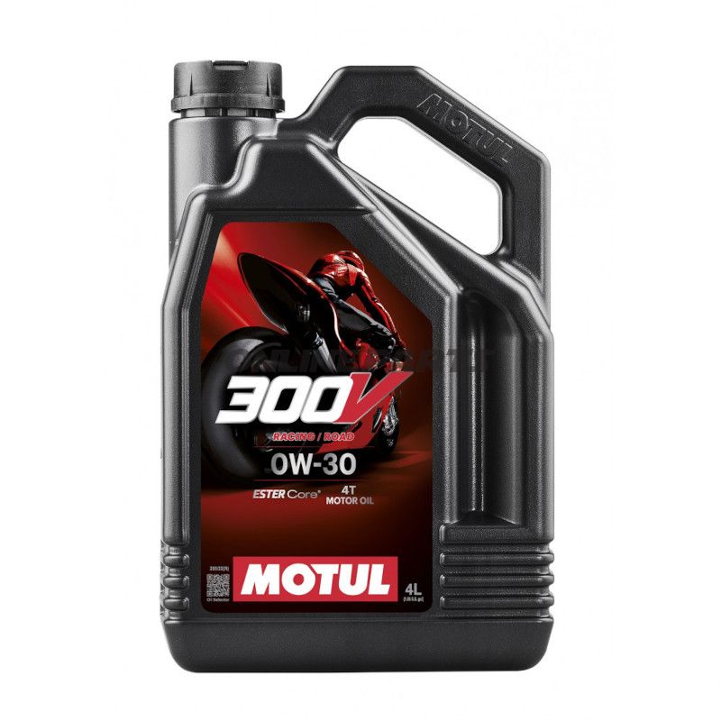 MOTOROLIE 0W30 4-TAKTS 4L MOTUL SYNTETISK 300V FL ROAD RACING