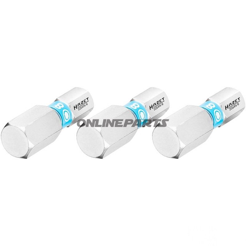 BIT INDEN 8 1/4Z 3 STK 25 mm 1/4Z=6,3 mm