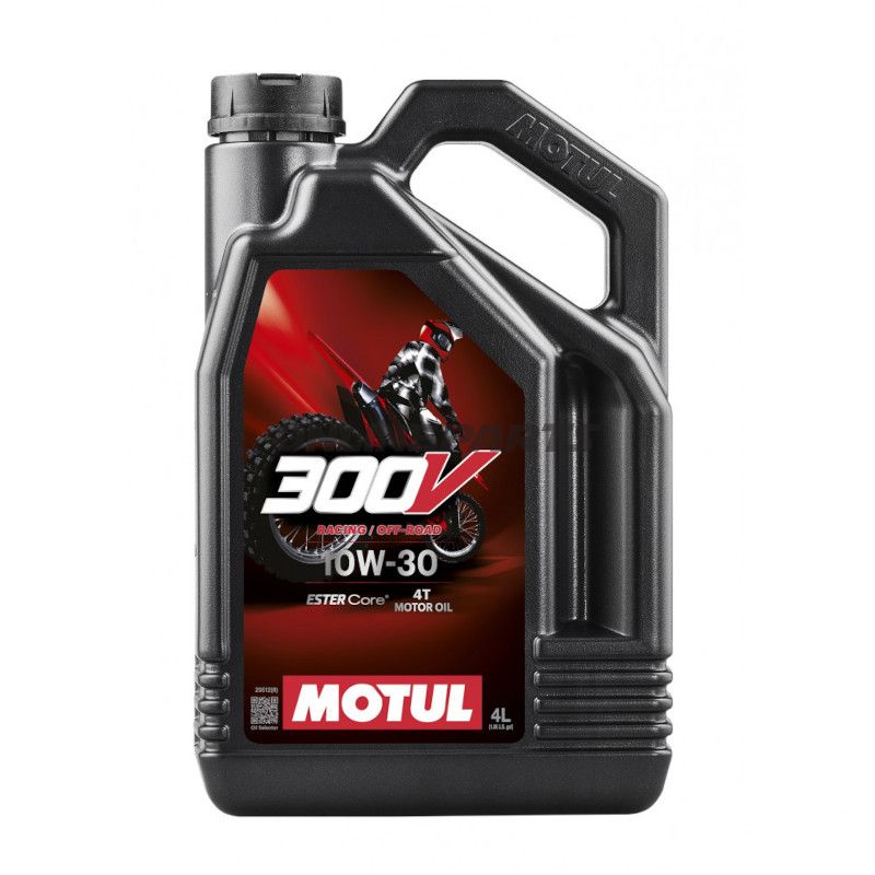 MOTOROLIE 10W30 4-TAKTS 4L MOTUL SYNTETISK 300V FL ÅBEN VEJ