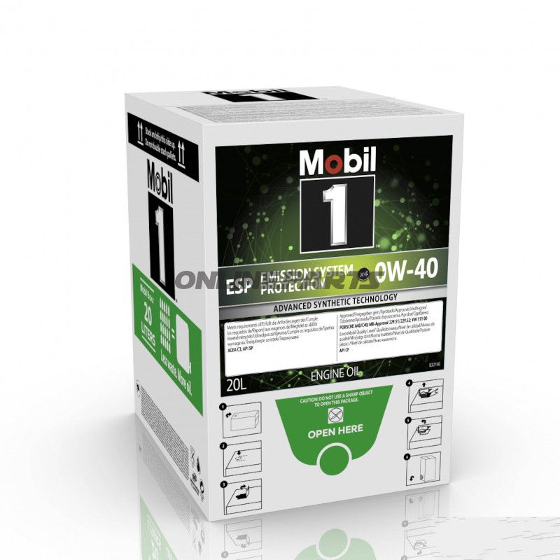 MOTOROLIE 0W40 ESP X4 20L INKL AFTAPNINGSHANE I ÆSKE