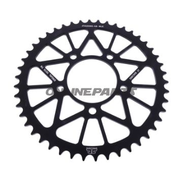 BAGESTE TANDHJUL ALUMINIUM 46 TANDAFSTAND 520 SORT JT INDVENDIG DIAMETER 076 BOLTAFSTAND 100