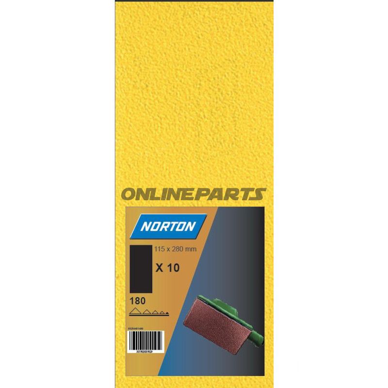 Sandpapirstrimler SB K150 10 stykker 115X280MM G131F uperforeret