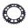 BAGHJUL ALUMINIUM 40 TANDAFSTAND 520 SORT JT INDVENDIG DIAMETER 125 BOLTAFSTAND 153