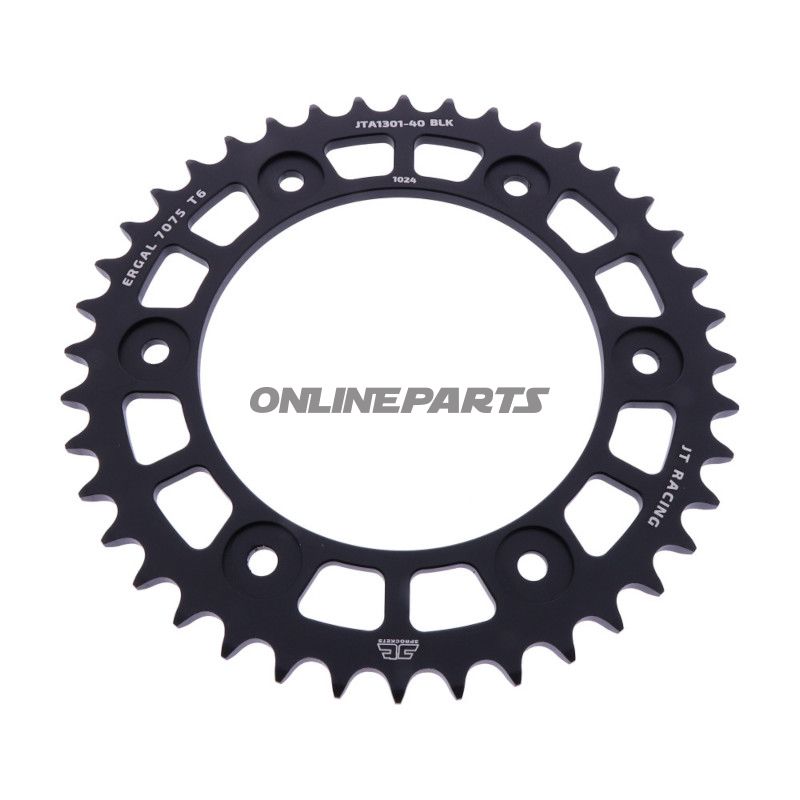 BAGHJUL ALUMINIUM 40 TANDAFSTAND 520 SORT JT INDVENDIG DIAMETER 125 BOLTAFSTAND 153