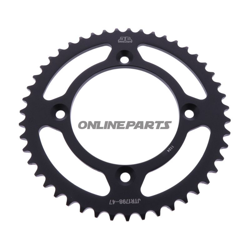 BAGHJUL 47 TANDHØJDE 420 INDVENDIG DIAMETER 100 BOLTAFSTAND 120