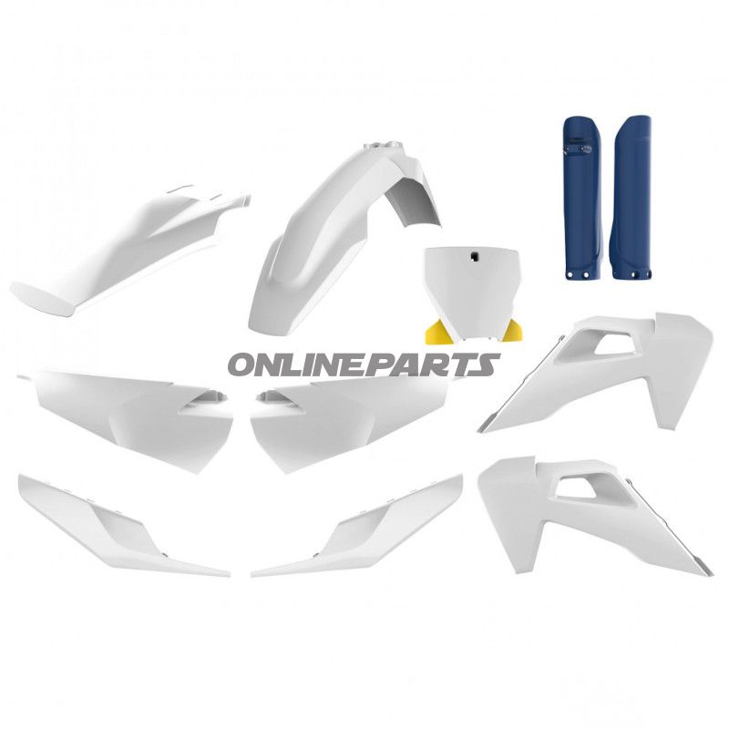 KOMPLET SÆT HVID/BLÅ/GUL