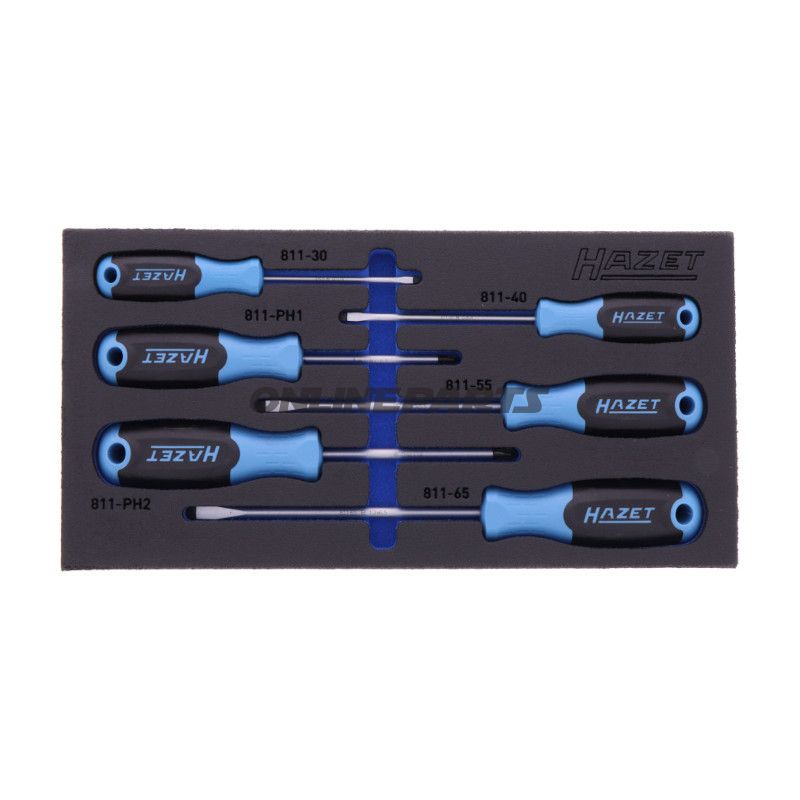 VÆRKTØJSSÆT I SKUFFEINDSATS SCHRAUBENDR SEKSDELT HAZET