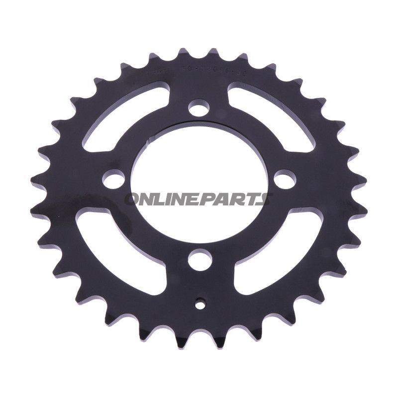 BAGESTE TANDHJUL 30Z PITCH 520 SORT INDVENDIG DIAMETER 064 BOLTAFSTAND 080