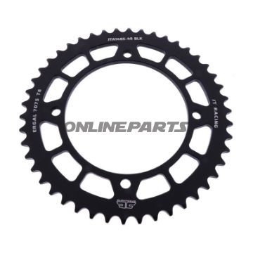 BAGHJUL ALUMINIUM 46 TANDAFSTAND 420 SORT JT INDVENDIG DIAMETER 110 BOLTAFSTAND 126