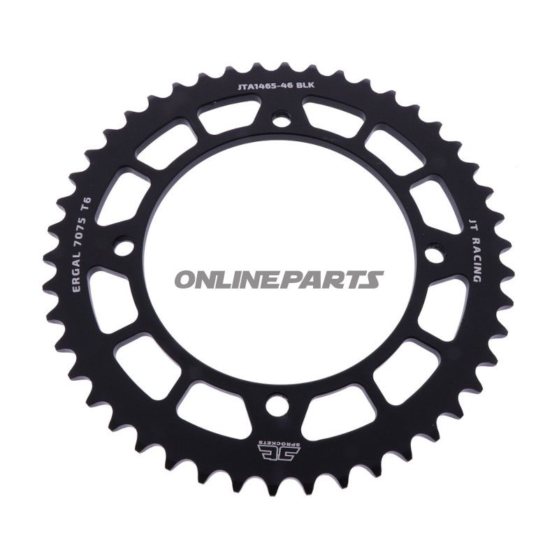 BAGHJUL ALUMINIUM 46 TANDAFSTAND 420 SORT JT INDVENDIG DIAMETER 110 BOLTAFSTAND 126