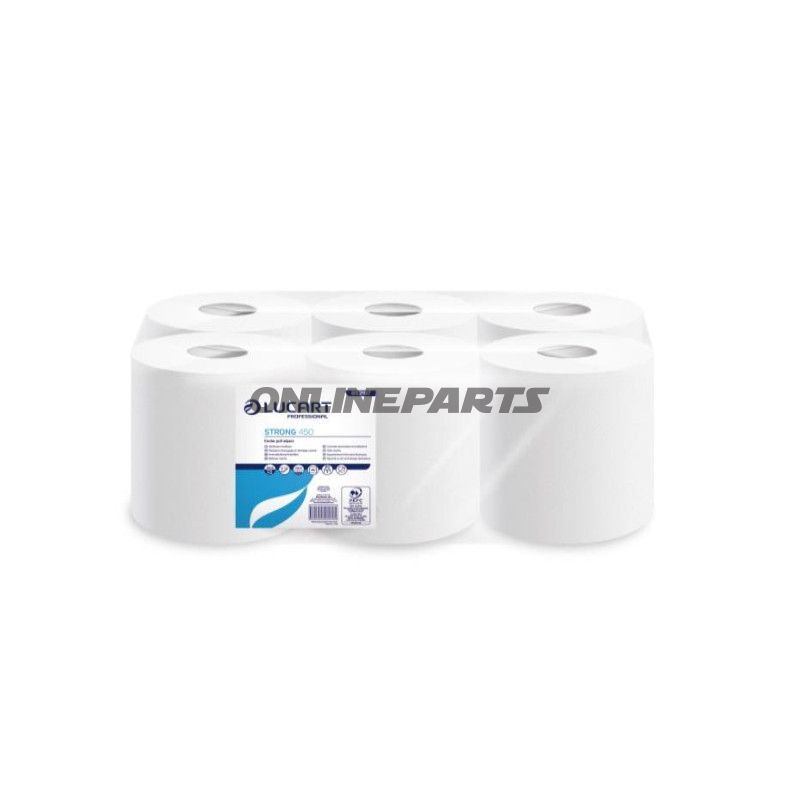 PUTZPAPIERROLLEN 6 STYKKE 2-lagig STÆRK 19X30CM