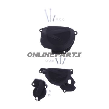 VANDPUMPE KOBLING/ TÆNDINGSDÆKSEL BESKYTTER SORT