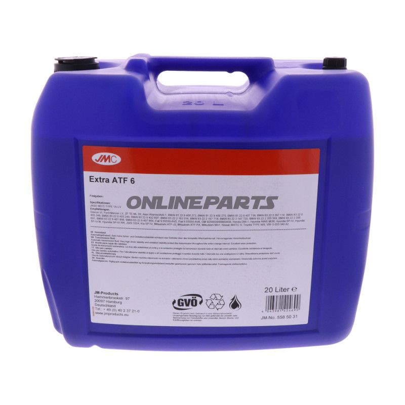 Gearolie ATF 6 20L JMC ekstra