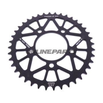 BAGHJUL ALUMINIUM 40 TANDHØJDE 520 SORT JT INDVENDIG DIAMETER 076 BOLTAFSTAND 100