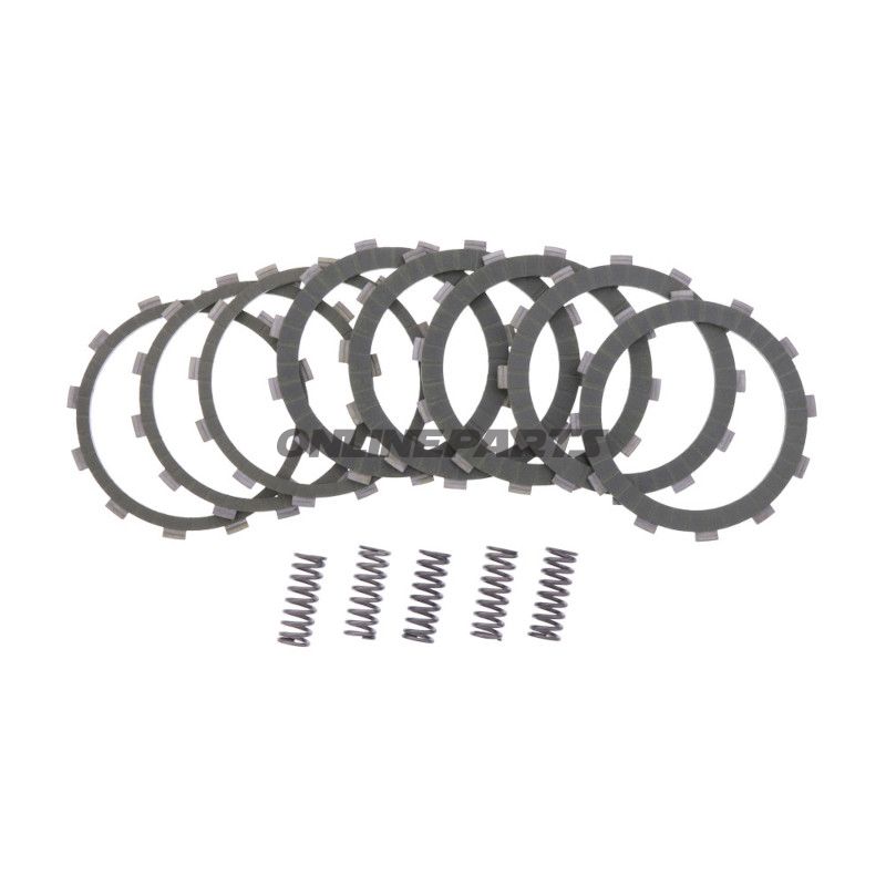 KOBLINGSSÆT ARAMID EBC PLADER OG FJEDRE