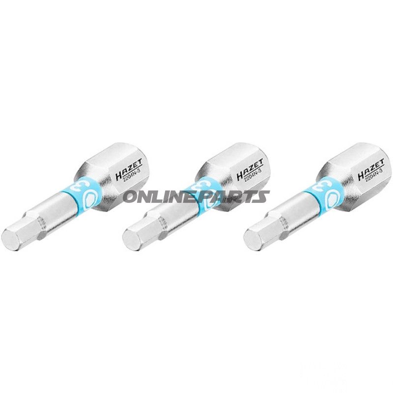 BIT INDEN 3 1/4Z 3 STK 25 mm 1/4Z=6,3 mm