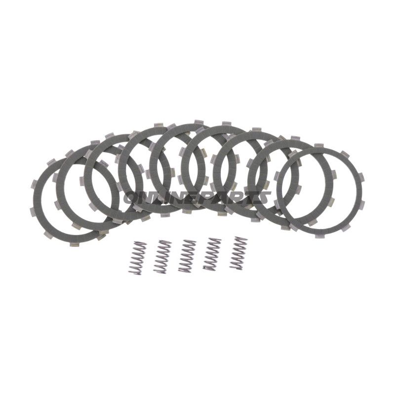 KOBLINGSSÆT ARAMID EBC PLADER OG FJEDRE