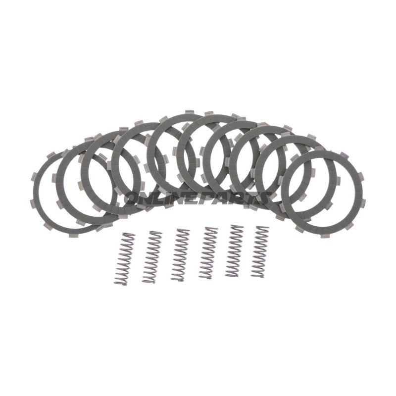 KOBLINGSSÆT ARAMID EBC PLADER OG FJEDRE