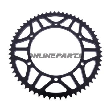 Kædehjul 61T deling 428 sort indvendig diameter 136 boltecirkel 156