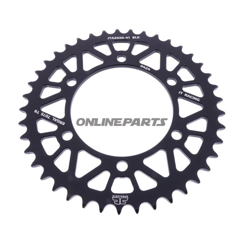 BAGESTE TANDHJUL ALUMINIUM 41 TANDAFSTAND 520 SORT JT INDVENDIG DIAMETER 106 BOLTAFSTAND 125