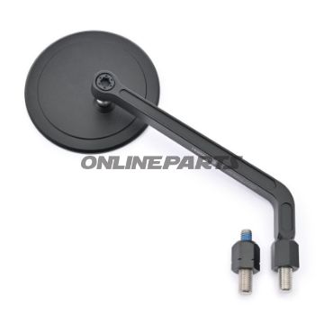 Spejl sort Universal Daytona højre aluminium