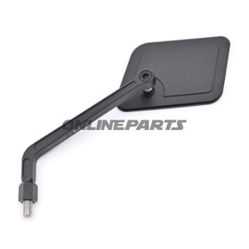 Spejl sort Universal Daytona venstre aluminium