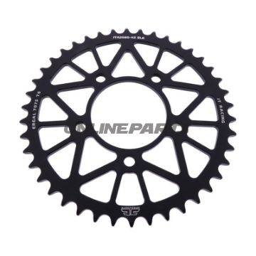 BAGESTE TANDHJUL ALUMINIUM 42 TANDAFSTAND 520 SORT JT INDVENDIG DIAMETER 076 BOLTAFSTAND 100