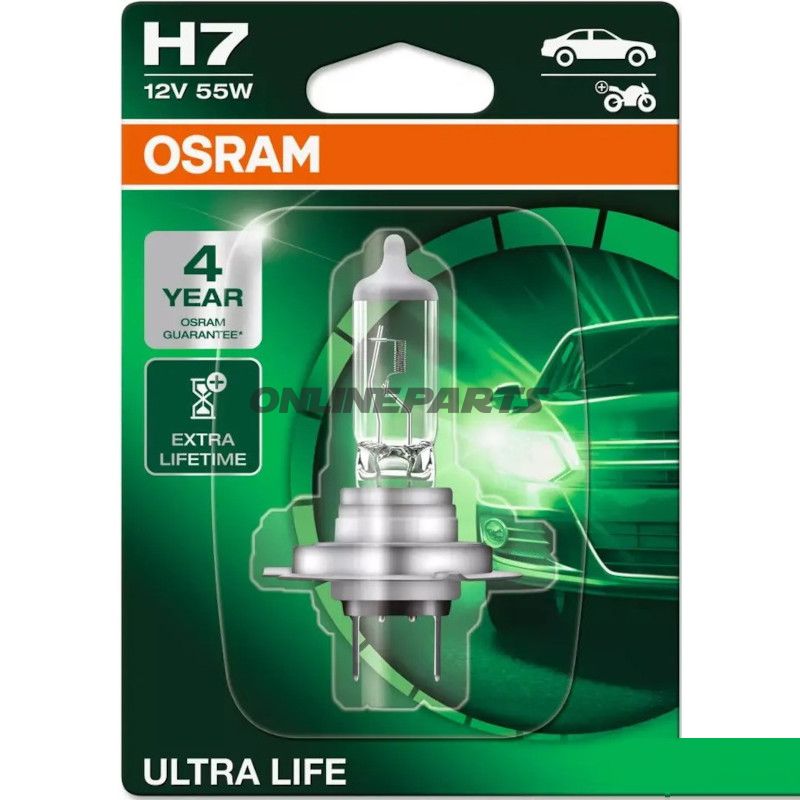LAMPE H7 12V55W 1BLI OSR ULTRA LIFE JMP 1590123