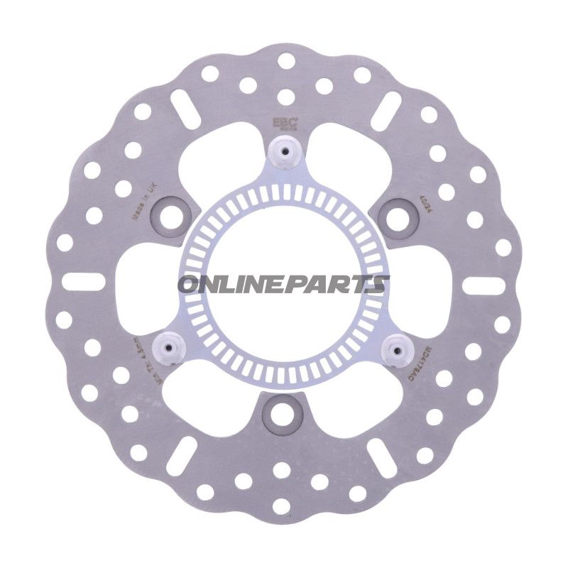 Bremseskive Contour EBC rustfrit stål med ABS-ring