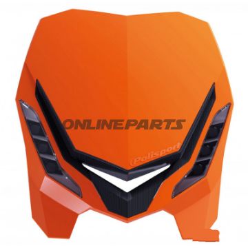 Forlygtemaske Orange / Sort E-Blaze