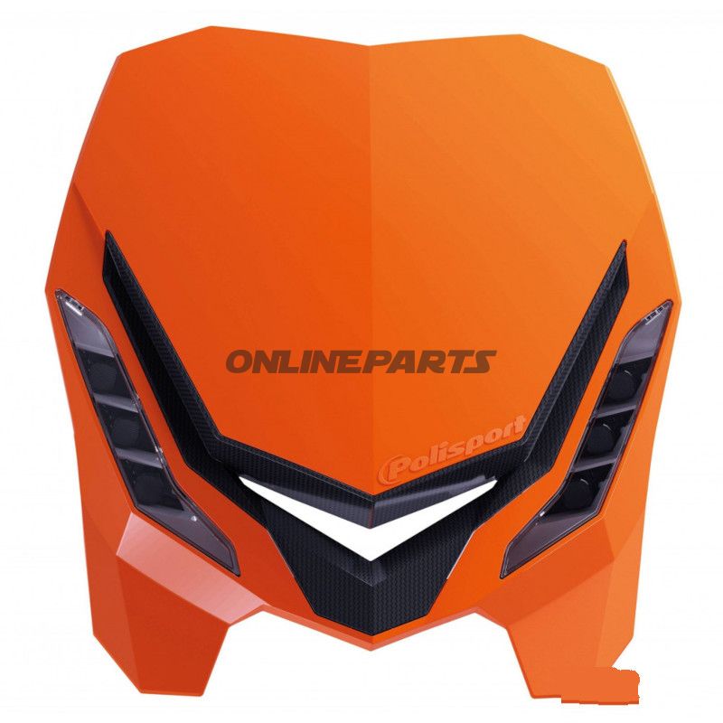 Forlygtemaske Orange / Sort E-Blaze