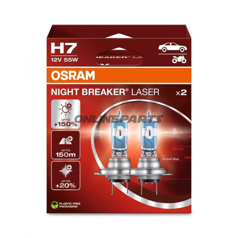 Lampe H7 12V55W Duobox Osram Night Breaker Laser