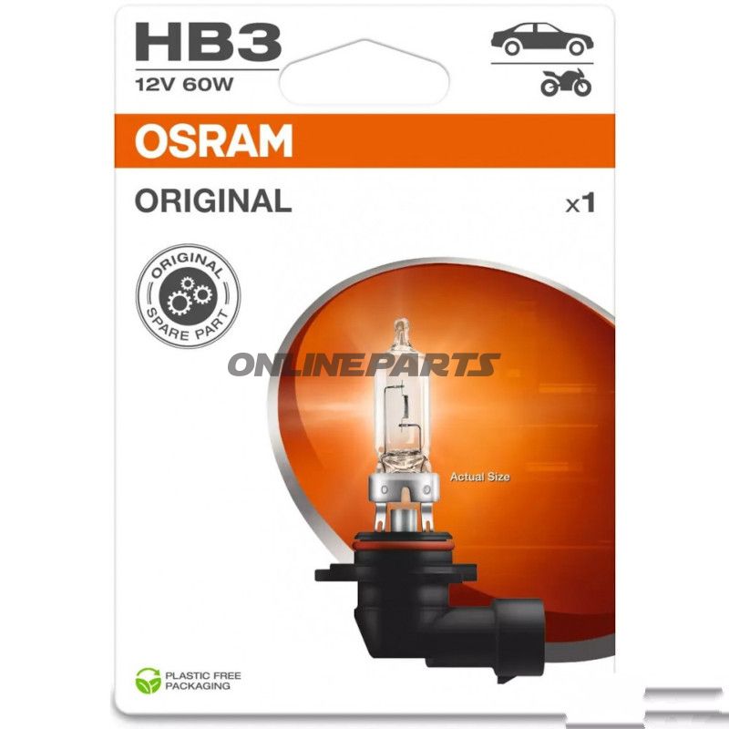 PÆRE HB3 12V60W OSRAM ENKELT BLISTERPAKNING ALTN 1591700