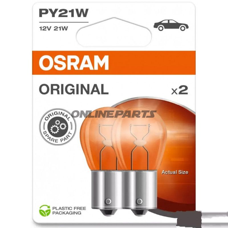 PÆRE 12V21W BAU15S OSRAM 2 BLI JMP 1590137