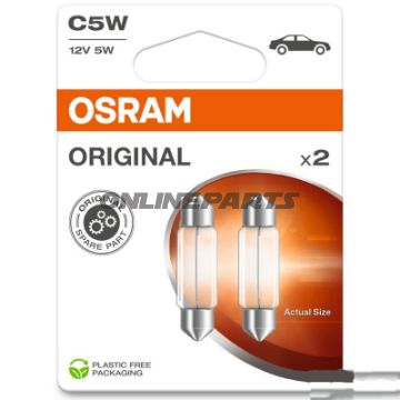 PÆRE 12V5W SV8.5-8 OSRAM 2BLI JMP 1590130 36MM LG