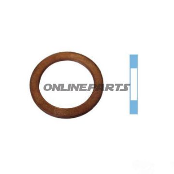 OLIEAFLØB ID TÆTNINGSRING 20X26X1,5MM KOBBER