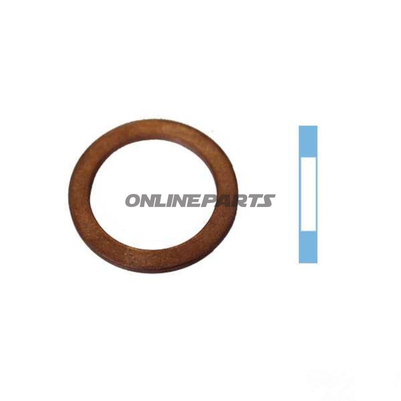 OLIEAFLØB ID TÆTNINGSRING 20X26X1,5MM KOBBER