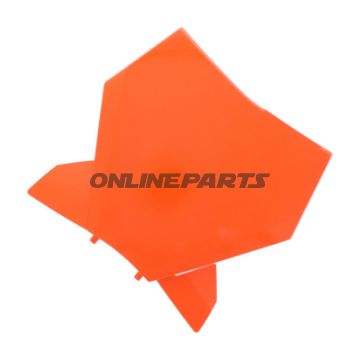 Startnummerntafel orange