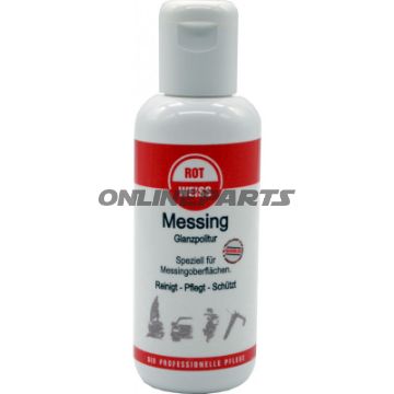 POLSK HØJGLANS 150ML RØD-HVID MESSING