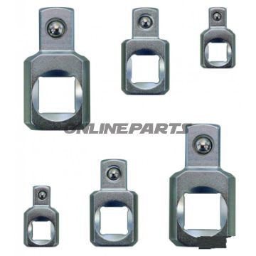 AFBØJNINGSADAPTERSÆT 6 STK 90 GRADER 1/4-3/8-1/2 TOMMER