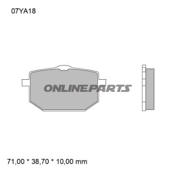 Bremsklotz Sinter vorne SA Brembo Alternativ: 7325384