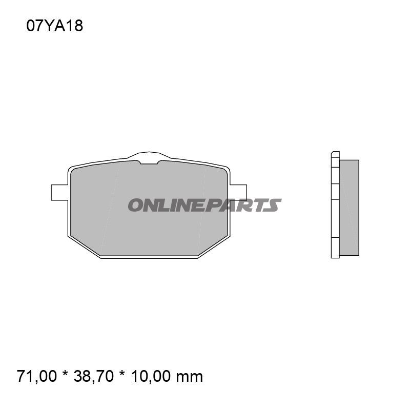 Bremsklotz Sinter vorne SA Brembo Alternativ: 7325384