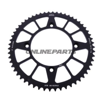 Aluhjul 56T Pitch 420 sort JT Indvendig diameter 110 Bolt cirkel 130