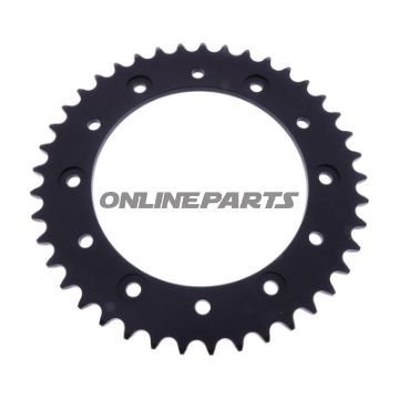 BAGHJUL ALUMINIUM 41 TANDDELING 520 SORT ESJOT INDVENDIG DIAMETER 136 BOLTAFSTAND 160