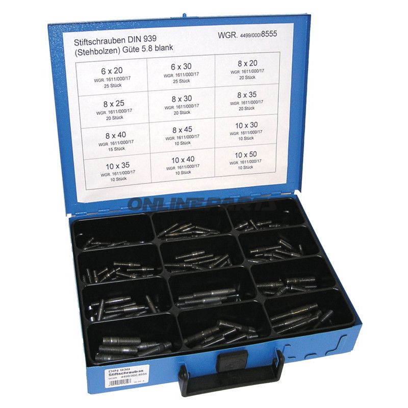 STUD SORTIMENT 8555 SORT DIN 939