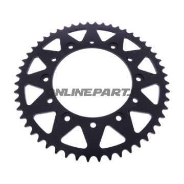 BAGHJUL ALUMINIUM 52 TANDDELING 520 SORT ESJOT INDVENDIG DIAMETER 136 BOLTAFSTAND 160